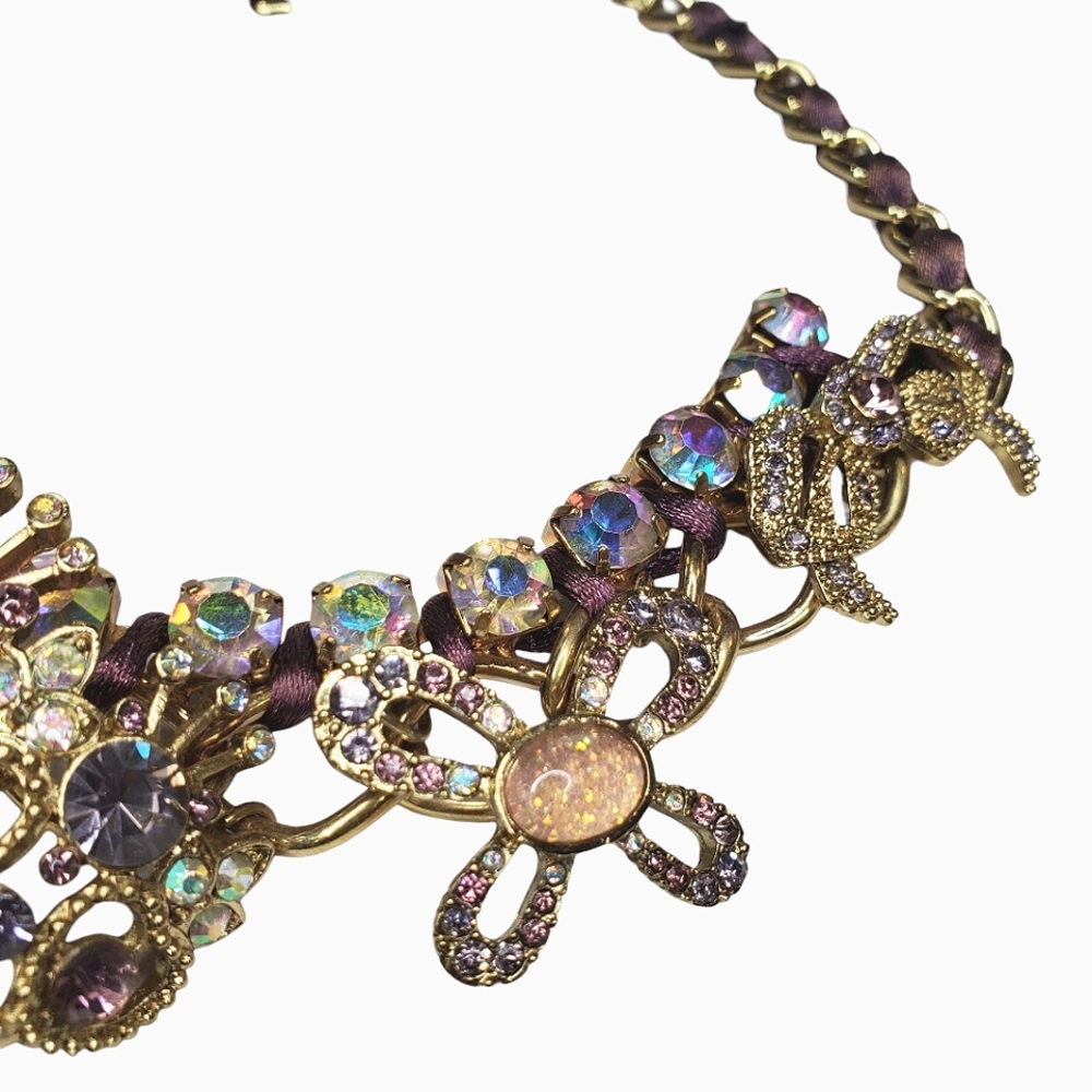 Betsey Johnson Vintage NWT Queen Royal Crown Statement Necklace - Picture 4 of 7
